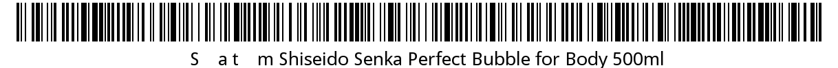 Sữa tắm Shiseido Senka Perfect Bubble for Body 500ml